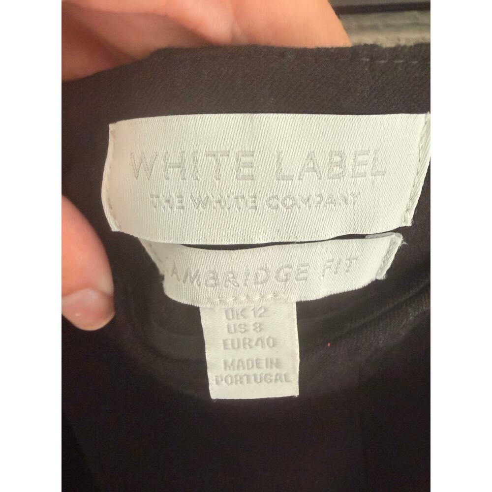 White Label by MaxMara Black Slim Ankle Pants Size 8 Stretch Career - Picture 5 of 5